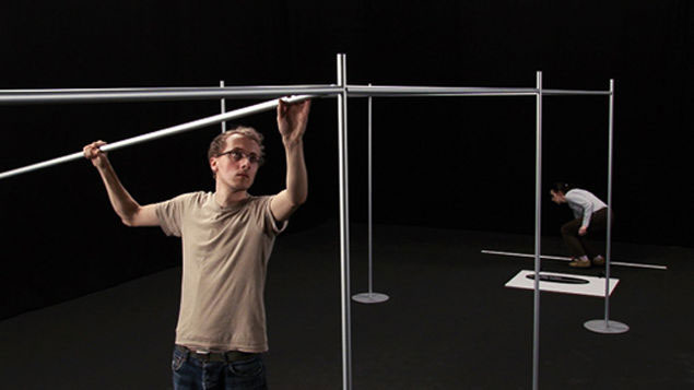 Martin Beck: About the Relative Size of Things in the Universe, , 2007, HD Video installation, 16:19, 11 minutes and 58 seconds | Project Arts Centre - Stage