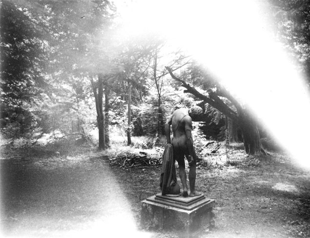 Tamsin Snow & Armelle Skatulsk: Inventaire des œuvres démembrées: Dying Gladiator, Killruddery Gardens, 2010, Polaroid, 4 x 5 ins | Mermaid Arts Centre Tamsin Snow & Armelle Skatulsk: Inventaire des œuvres démembrées: Dying Gladiator, Killruddery Gardens, 2010, Polaroid, 4 x 5 ins | Mermaid Arts Centre