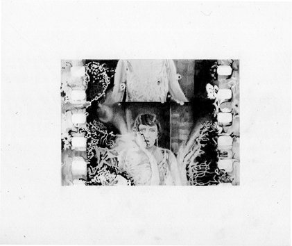 Brian Fay: Swanson damaged nitrate film stock 1922, 2010, pencil on paper, 29.7 x 21 cm, image courtesy of the artist | Brian Fay: Broken Images or When Does Posterity Begin? | Thursday 17 March – Monday 25 April 2011 | Royal Hibernian Academy